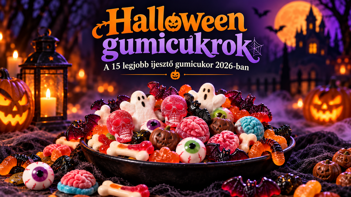 Halloween gumicukrok – a 15 ijesztő gumicukor 2026-ban