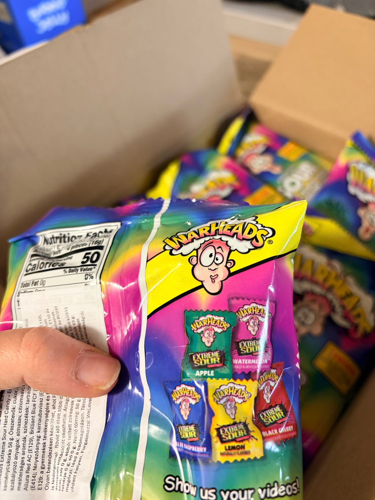 90es évek Warheads retro kemény cukor ízek 