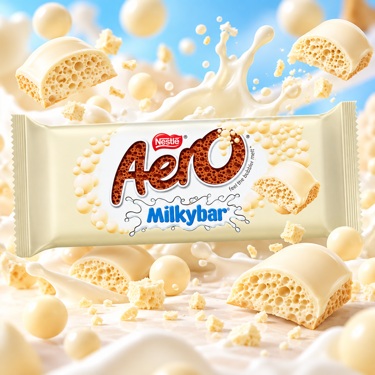 Aero Milkybar – Buborékos fehér csokoládé 90 g