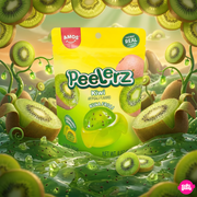 Amos Peelerz Gummy Kiwi 170 g – Hámozható Kiwis Gumicukor Chia Maggal