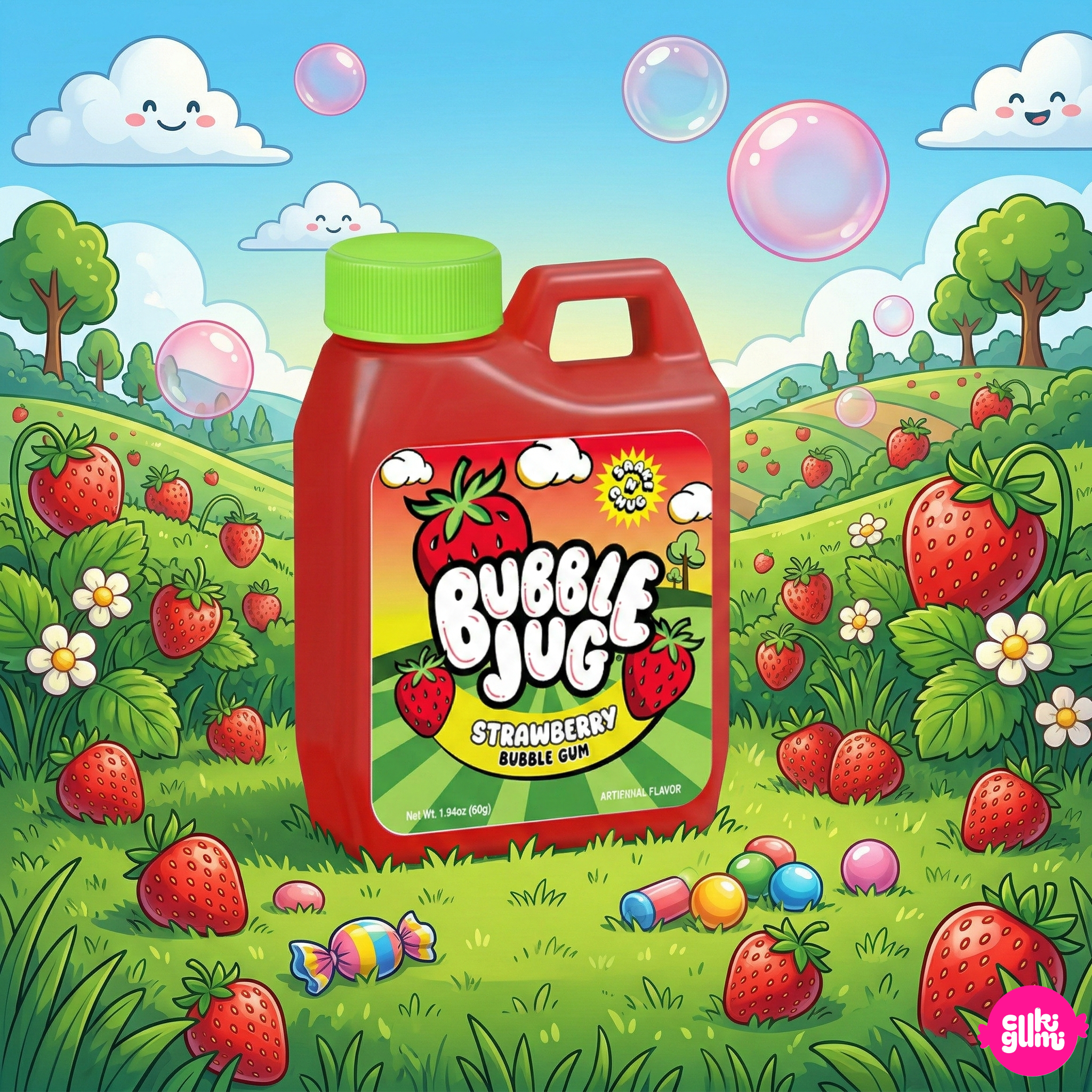 Mini Kanna Strawberry Chewing Gum Candy 55 g