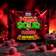 Barnetts Mega Sour Cherry 104 g – Extrém Savanyú Cseresznyeízű Keménycukorka