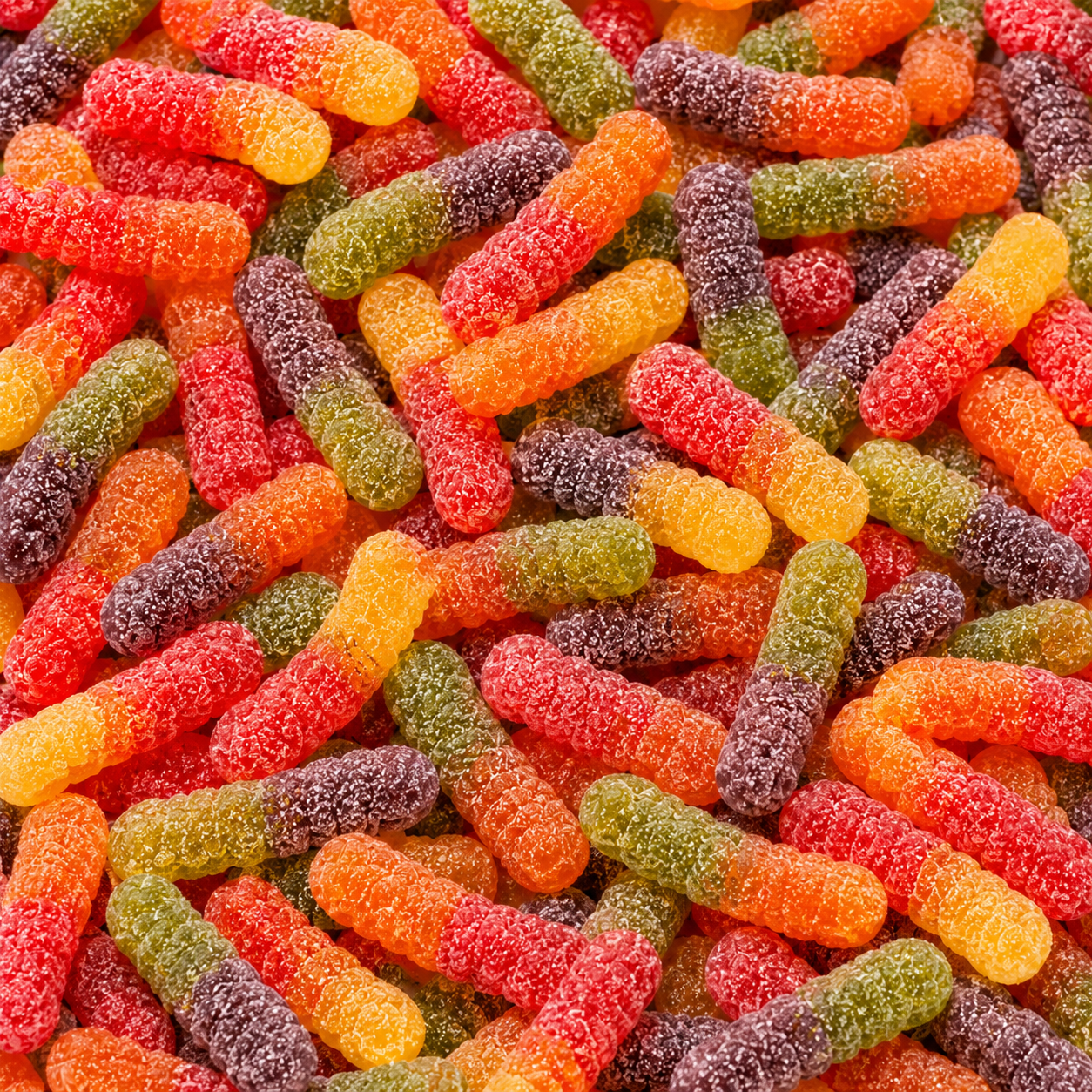 Bebeto Sour Worms 100g – Savanyú Gyümölcsízű Gumicukor Kukacok (Halal)