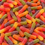 Bebeto Sour Worms 100g – Savanyú Gyümölcsízű Gumicukor Kukacok (Halal)