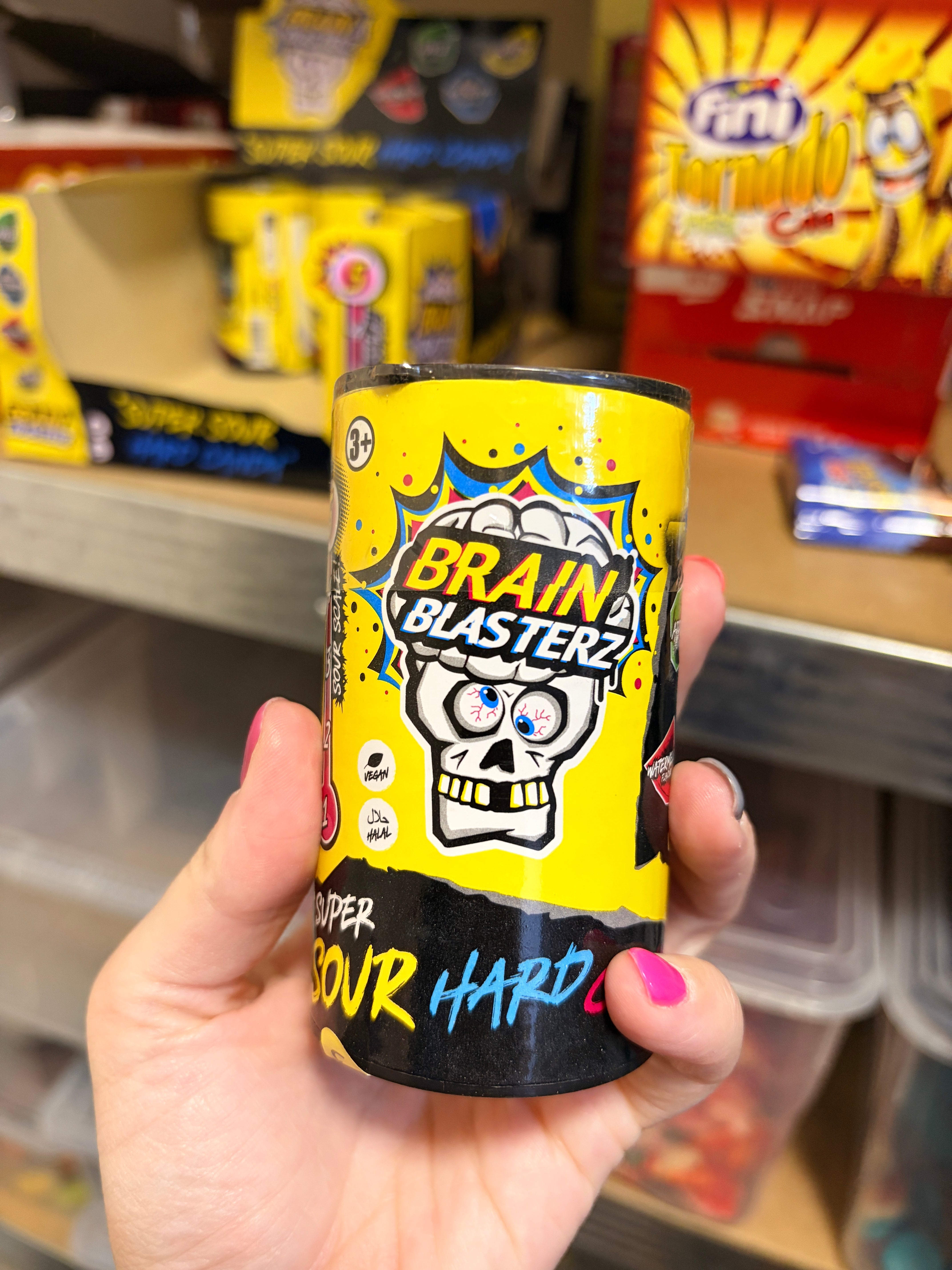 Brain Blasterz Extrém Savanyú Kemény Cukorka Level 5 