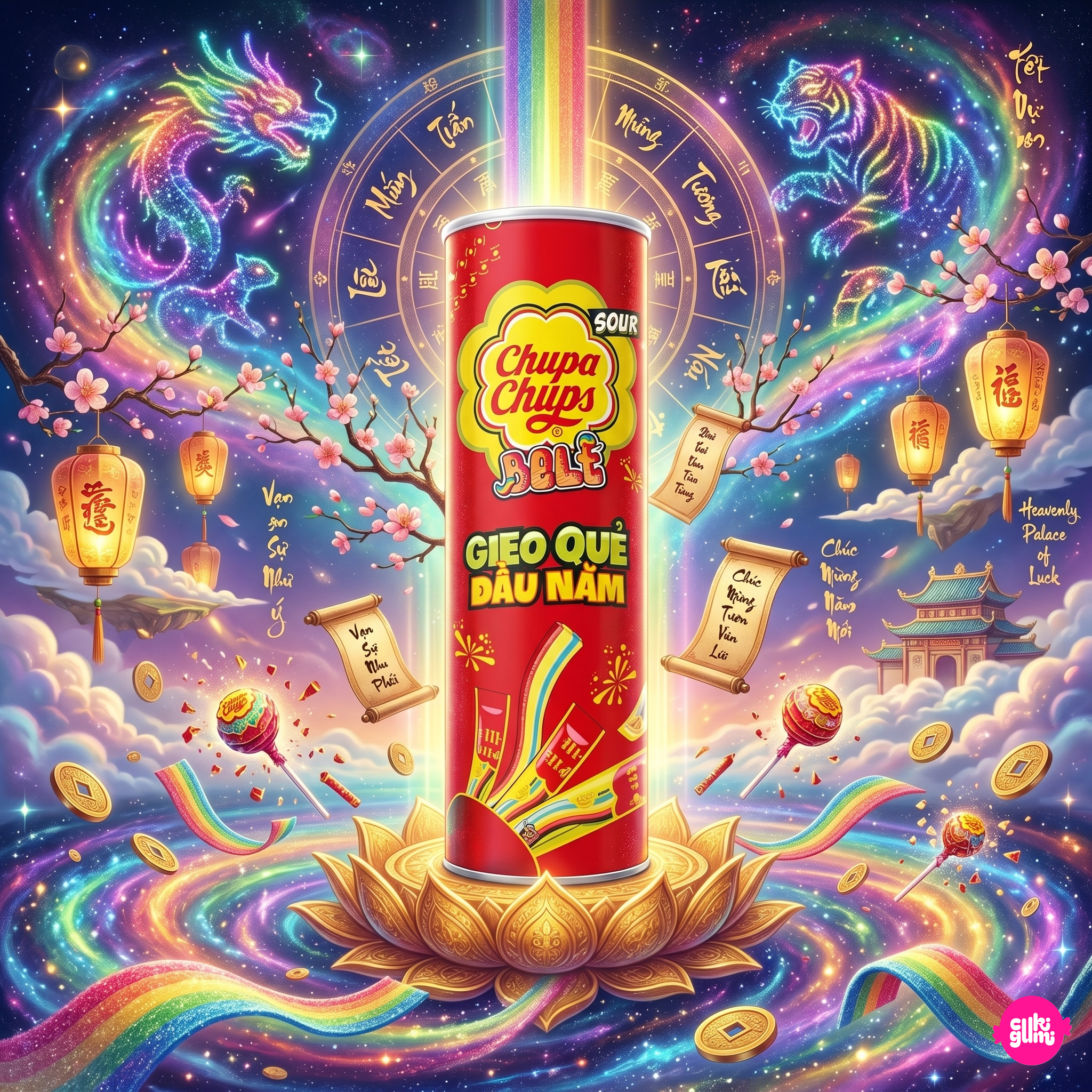 Chupa Chups Jelly Strips 105 g – Savanyú Zelés Cukorcsíkok