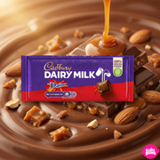 Cadbury Dairy Milk Daim Milk Chocolate with Almond Caramel Pieces 120 g