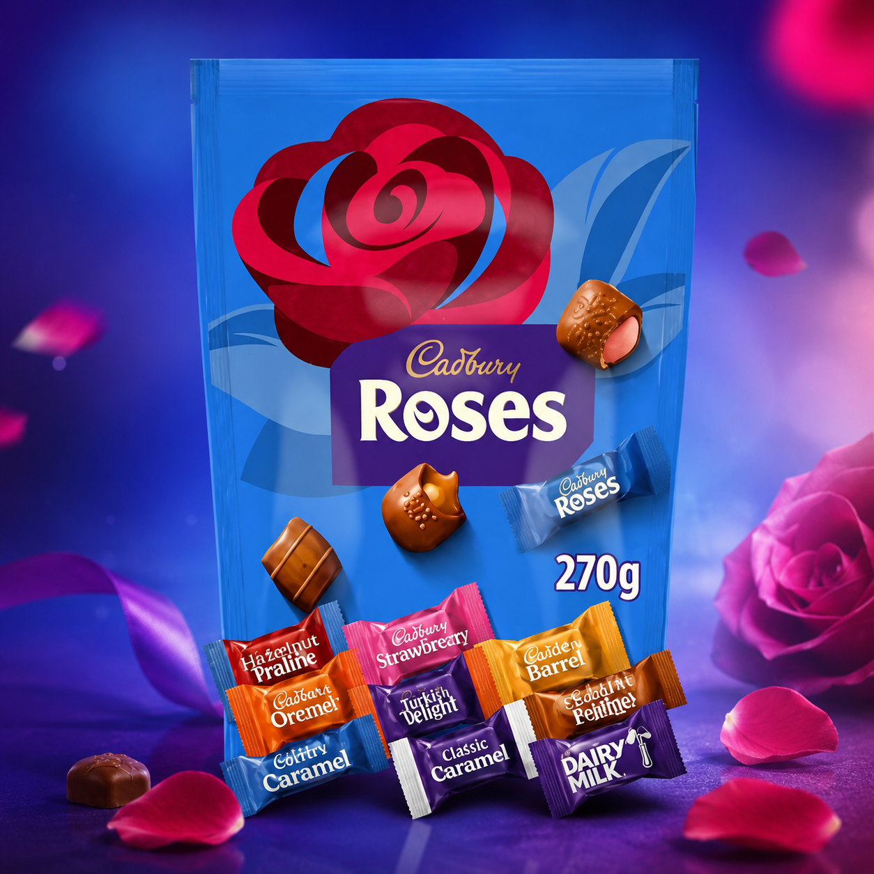 Cadbury Roses Csokoládé Válogatás 270 g