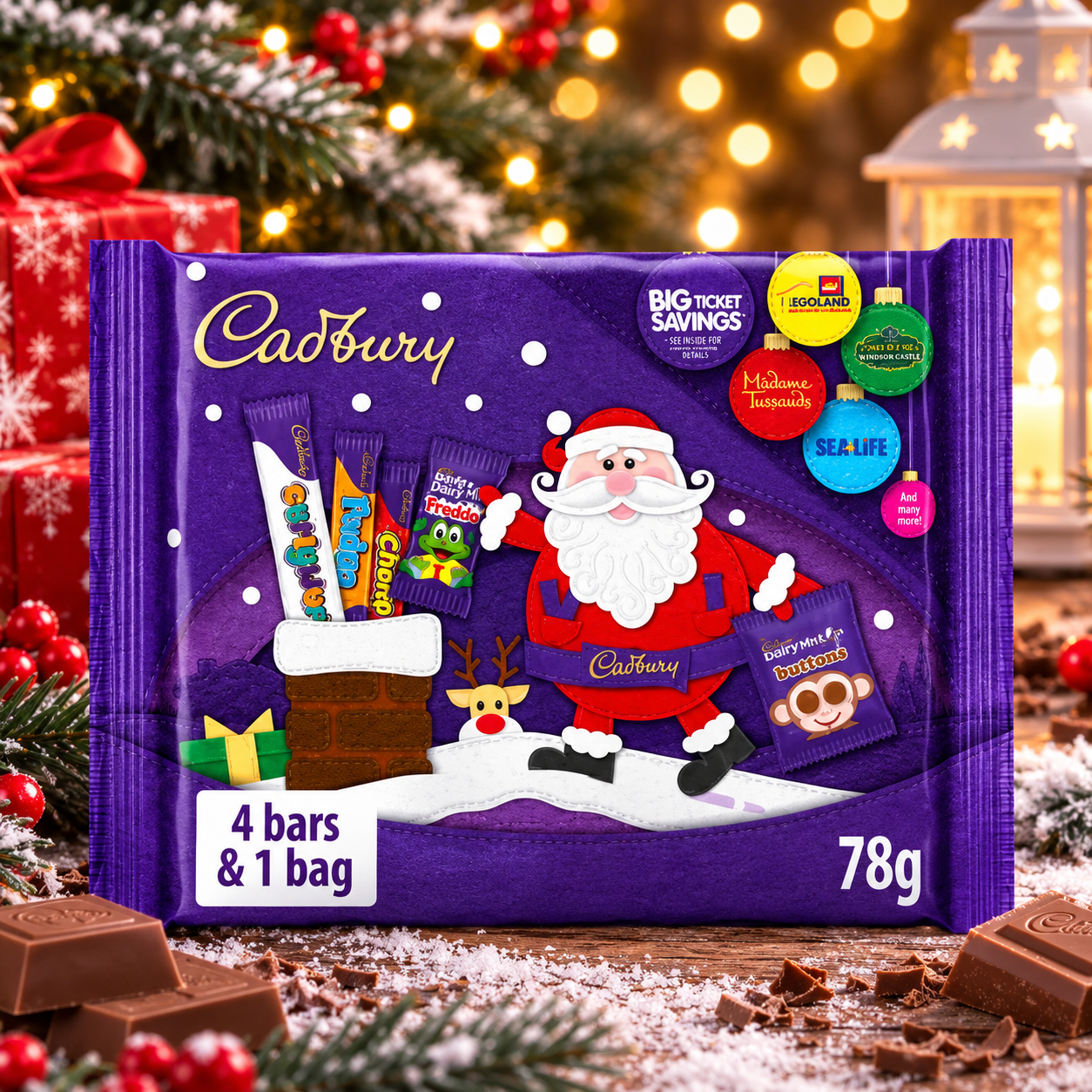 Cadbury Small Selection Box Karácsonyi Csokoládé Válogatás 78 g