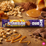 Cadbury Starbar Duo - Double Hazelnut-Caramel Milk Chocolate Bar74g