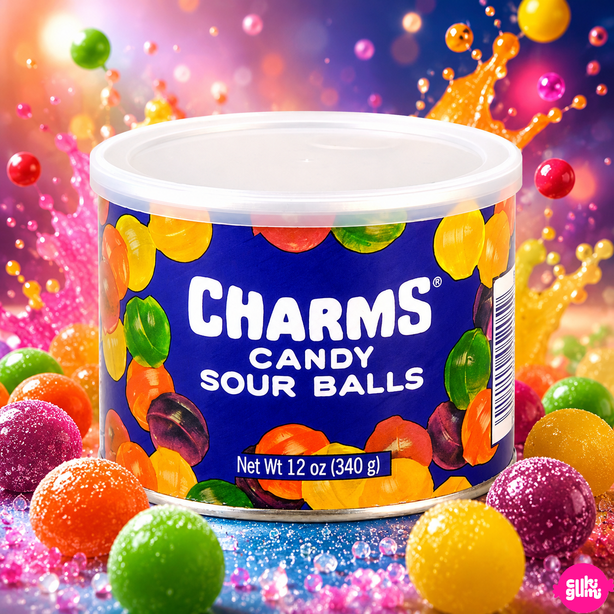 Charms Candy Sour Balls 340 g – Savanyú Gyümölcsízű Keménycukorka