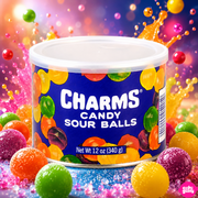 Charms Candy Sour Balls 340 g – Savanyú Gyümölcsízű Keménycukorka