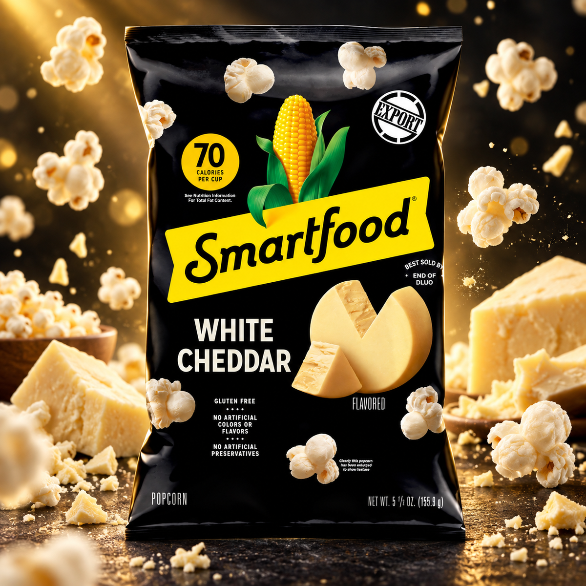 Smartfood White Cheddar Popcorn 155 g - Fehér cheddar sajtos popcorn