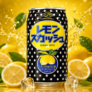 Fujiya Lemon Squash Japán Citromos Szénsavas Üdítőital 350 ml
