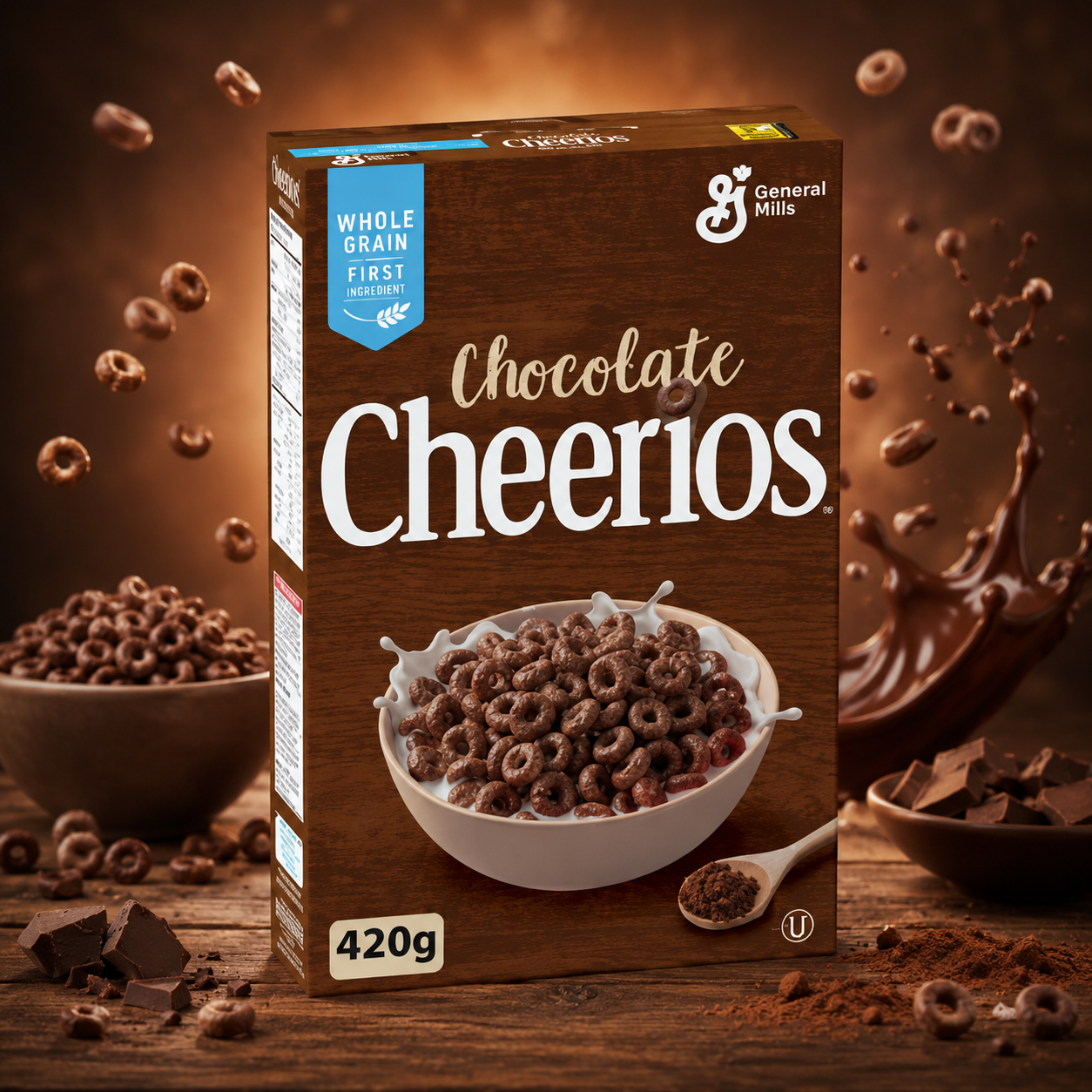 Cheerios Chocolate 420 g – Csokoládés Teljes Kiőrlésű Gabonapehely