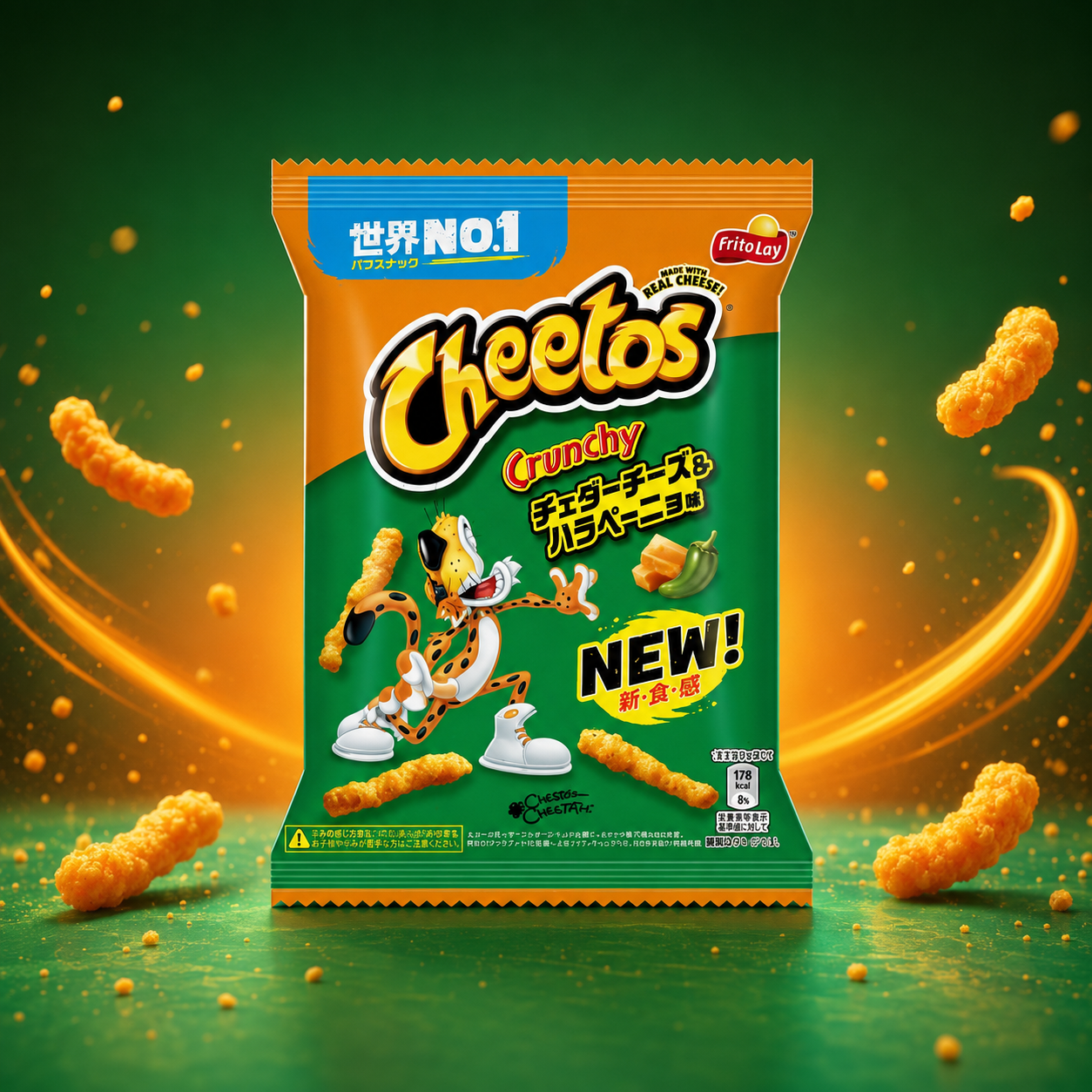 Cheetos Crunchy Jalapeño 70 g – Japán Jalapeñós-Sajtos Kukoricasnack