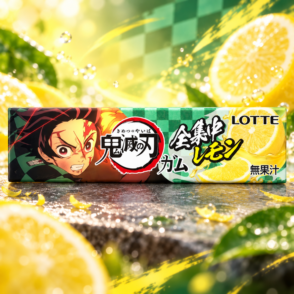 Lotte Demon Slayer: Kimetsu no Yaiba Gum – Citromízű rágógumi 9 lap / 26 g