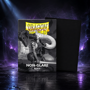 Dragon Shield Black Non-Glare Matte – Fekete, Tükrözédscsökkentő Kártyavédő, Standard Size (100 db)