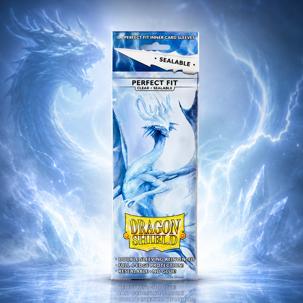 Dragon Shield Clear – Sealable Perfect Fit Sleeves Standard Size, visszazárható belső kártyavédő (100 db)
