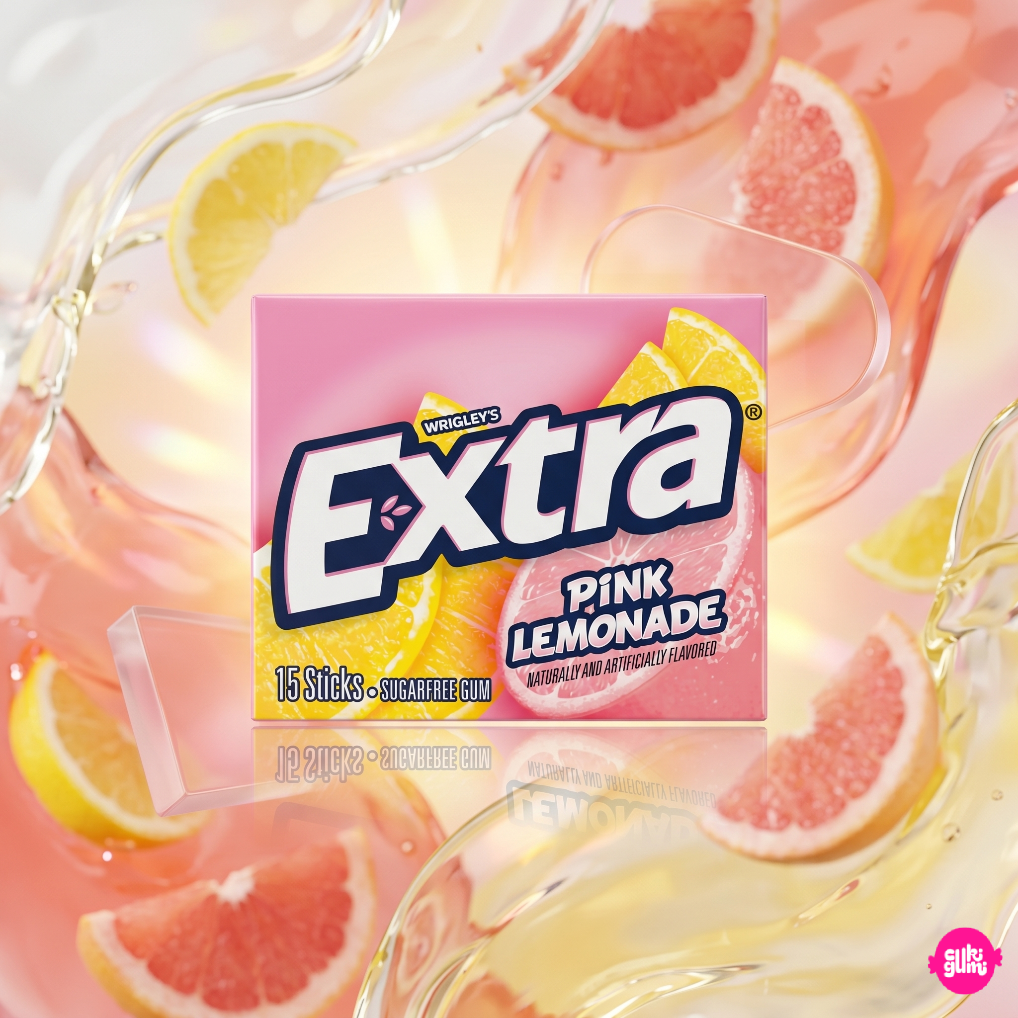 Extra Gum Pink Lemonade 41 g – Pink Lemonade Cukormentes Rágógumi