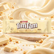 Arnott’s Tim Tam White – Fehér bevonatú krémes keksz 165 g