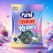 FINI Crunchy Kisses Butterfly Raspberry 75g – Crunchy Raspberry Flavored Gummy Candy