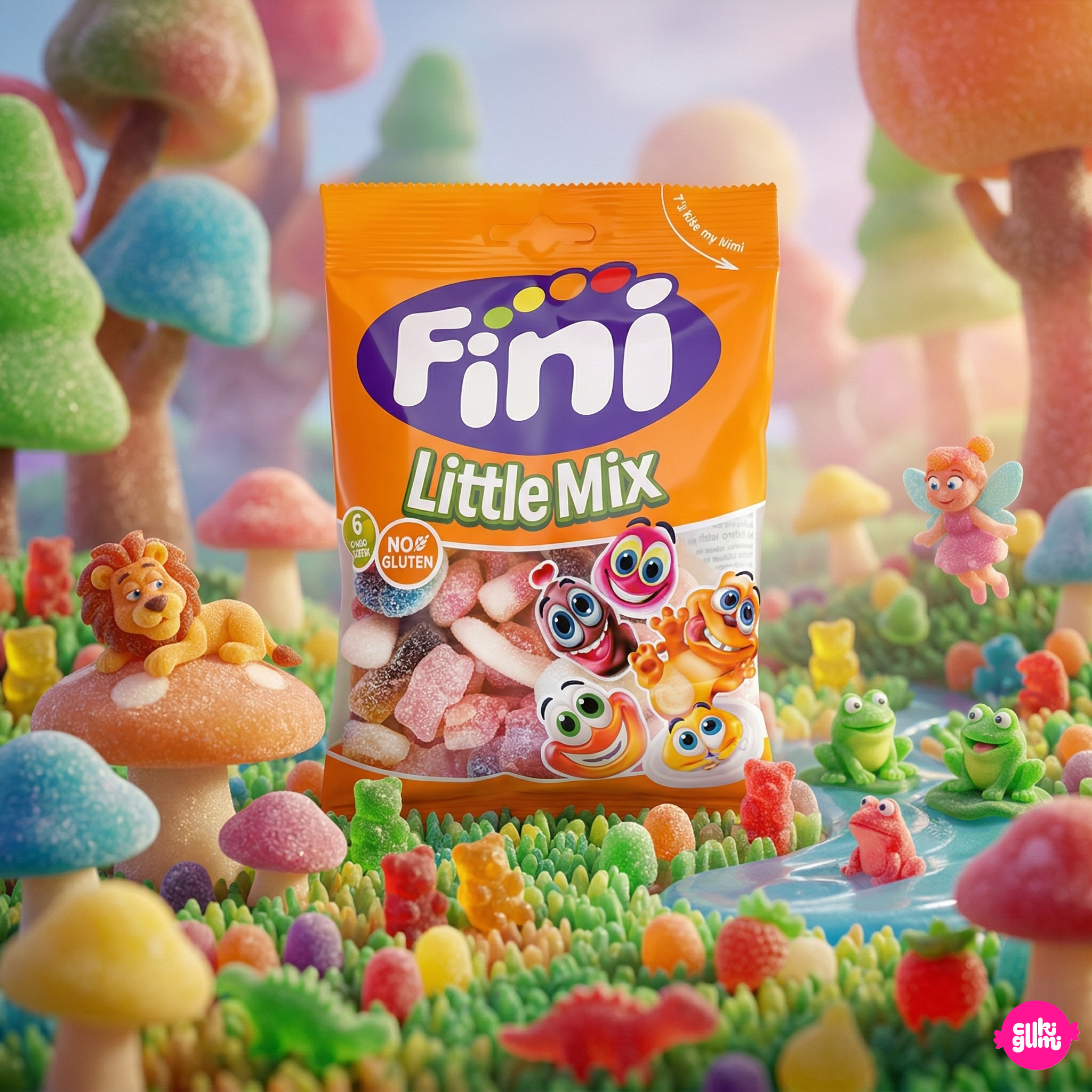 Fini Halal Fizzy Little Mix 75 g – Savanyú Gyümölcsös Gumicukor Mix