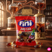 Fini Halal Jelly Cola Bottles 75 g – Kóla Ízű Gumicukor Üvegek