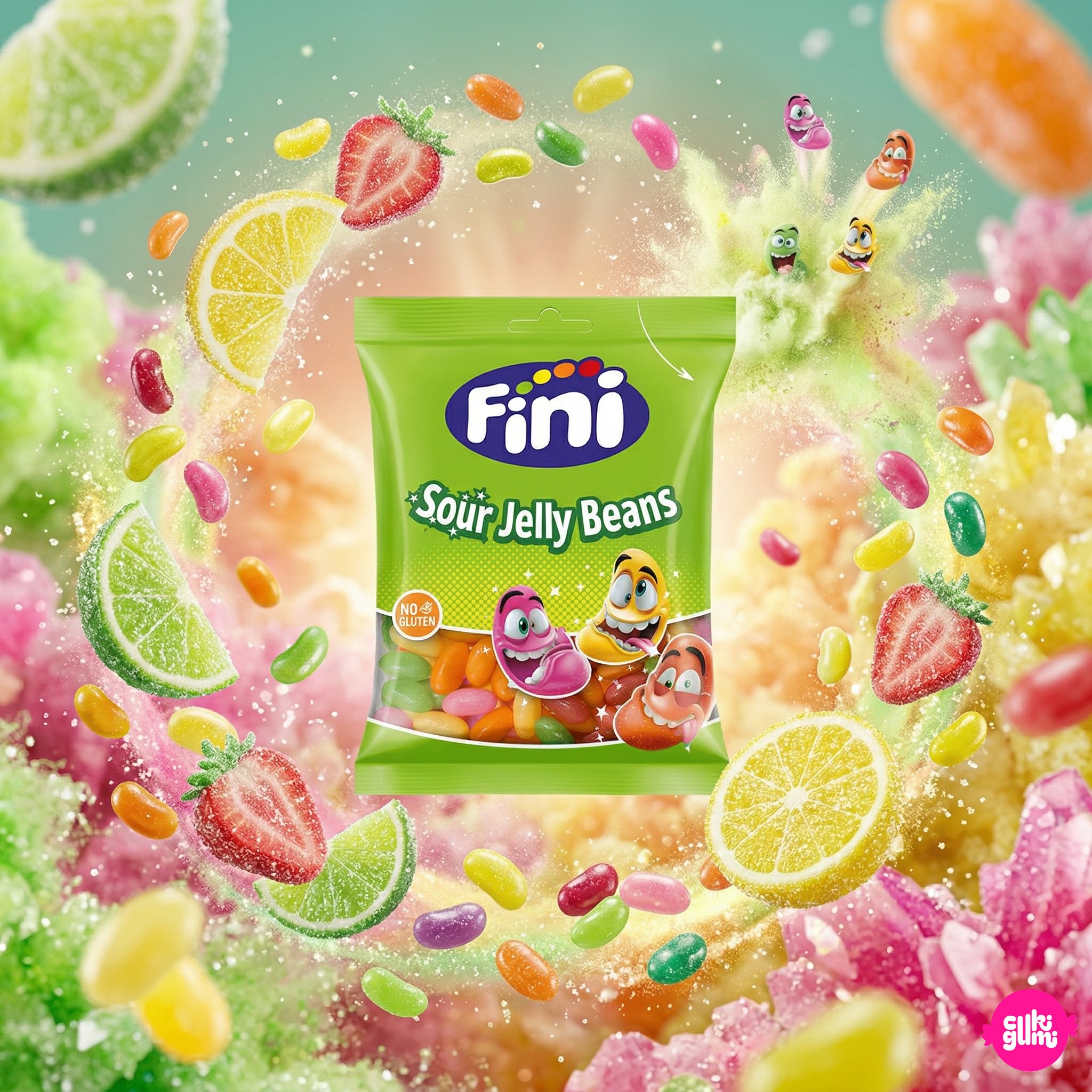 Fini Jelly Beans Sour 85 g – Savanyú Gyümölcsös Válogatás