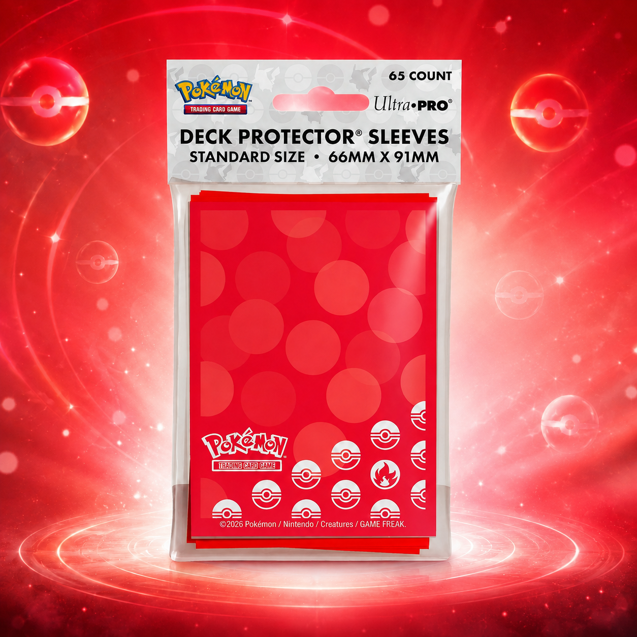 Ultra PRO Pokémon Energy Fire Type Deck Protector Kártyavédő – 65 db