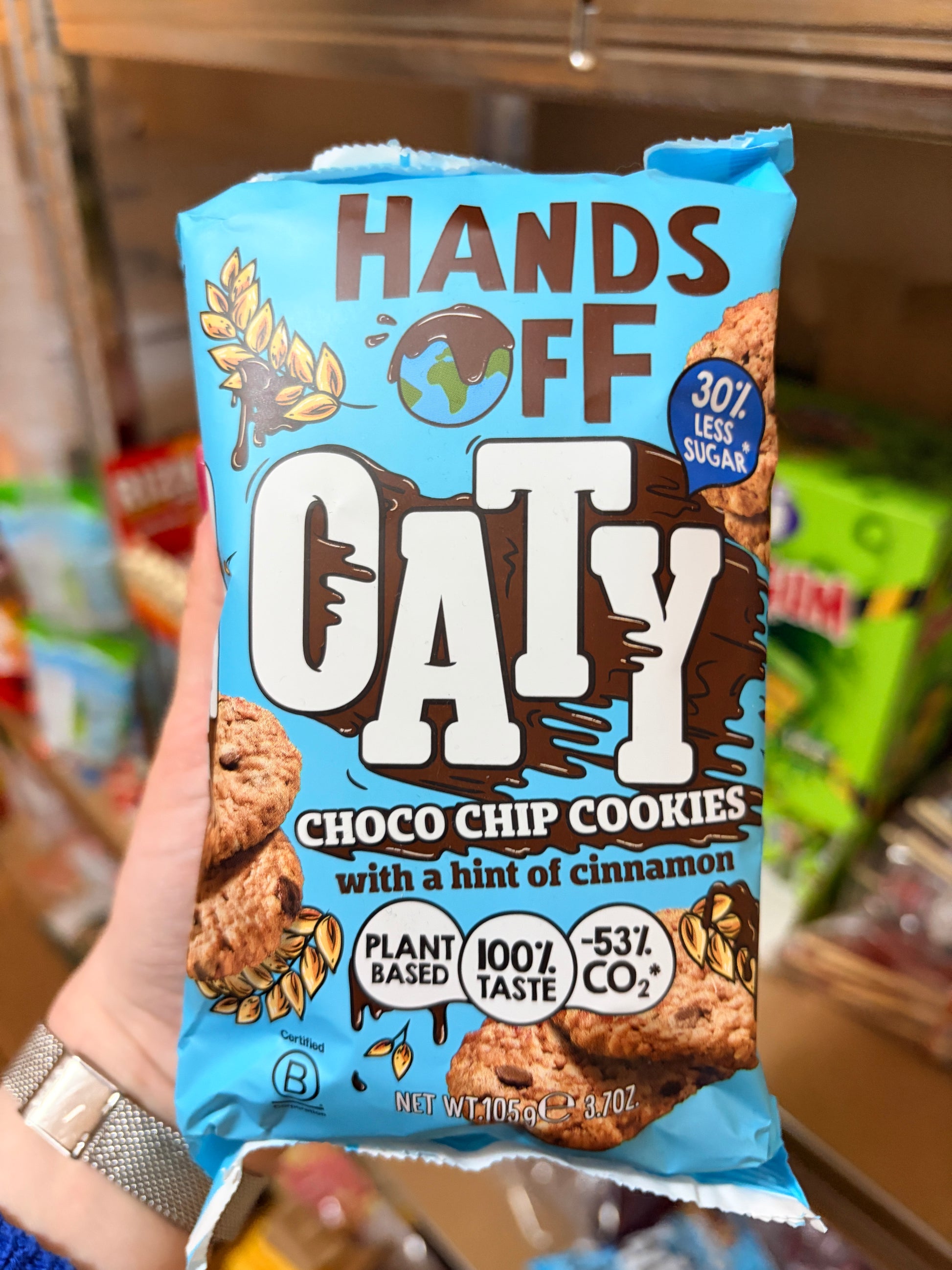 Hands Off Oaty Cookies 105 g - Zabos csokis keksz csökkentett cukortartalommal
