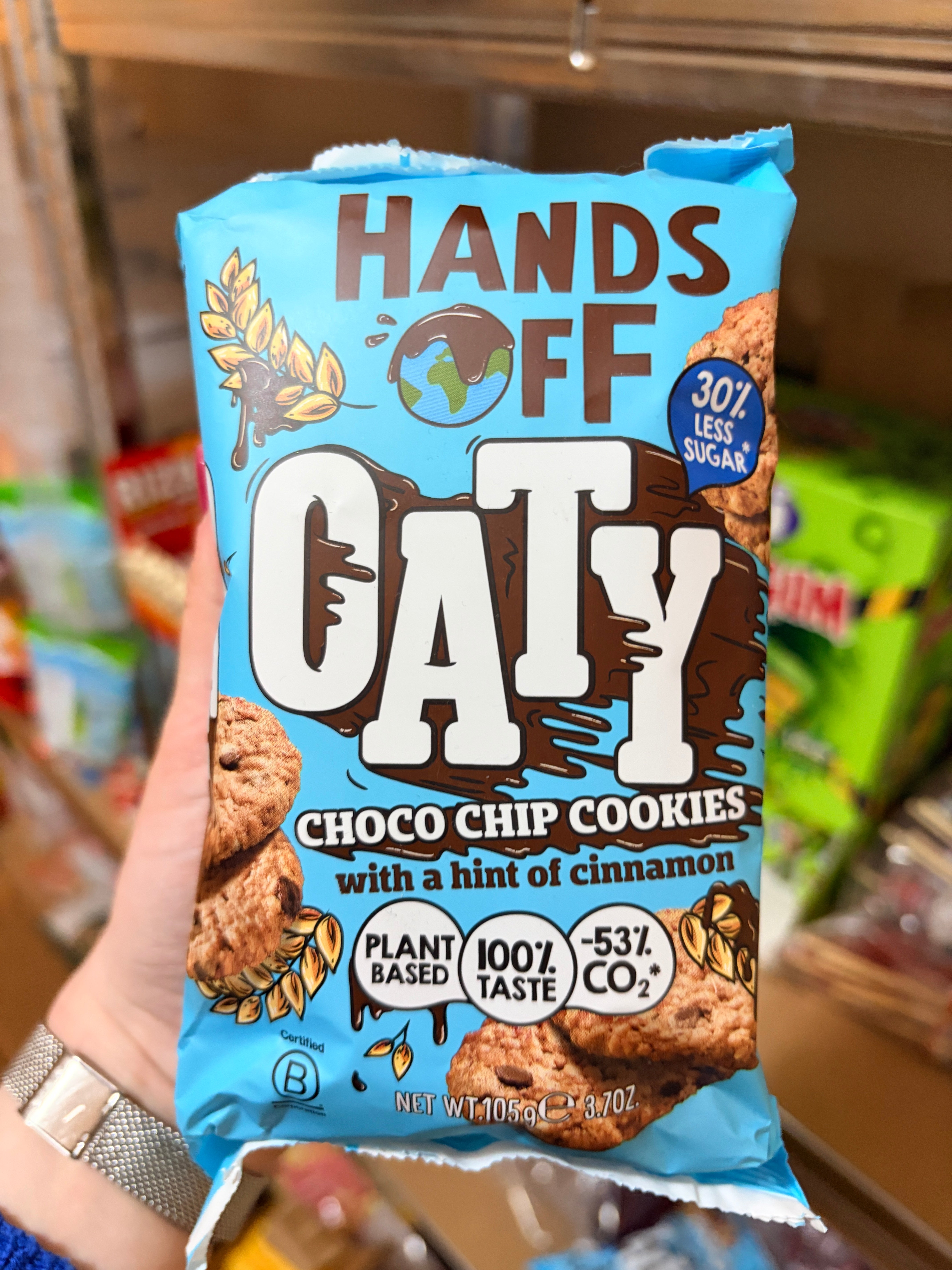 Hands Off Oaty Cookies 105 g - Zabos csokis keksz csökkentett cukortartalommal