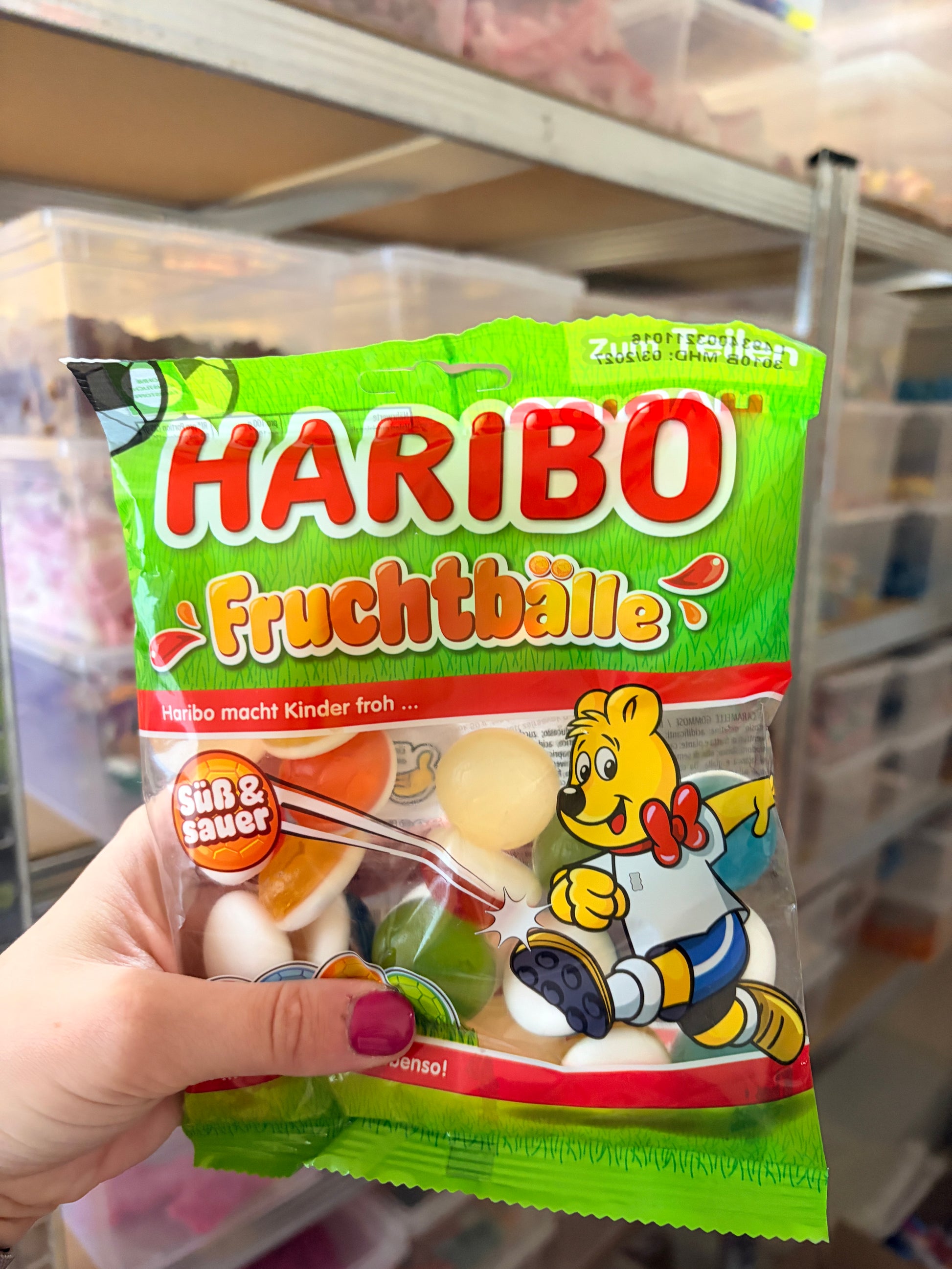 Haribo Fruchtbälle 160 g – Gyümölcsös Gumilabda Mix