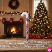 Hershey's Candy Cane Kisses Holiday Canes – White Chocolate Peppermint Dragee in a Candy Cane 86g