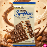 Hershey's Symphony with Almonds Giant 209 g – Almond and Toffee Milk Chocolate