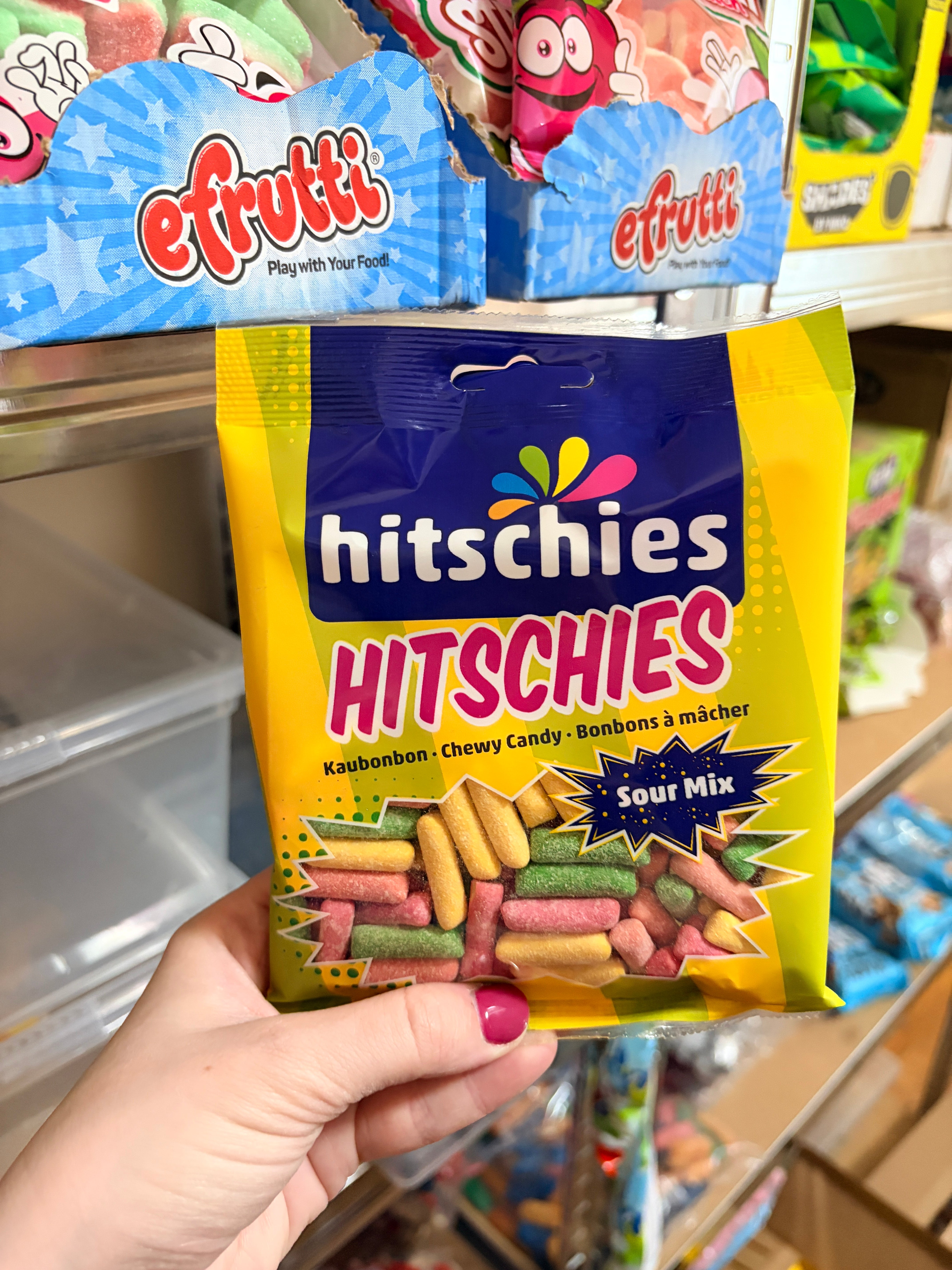 Hitschies Crunchy Sour Candy 125g - Ropogós savanyú gyümölcsös cukorka
