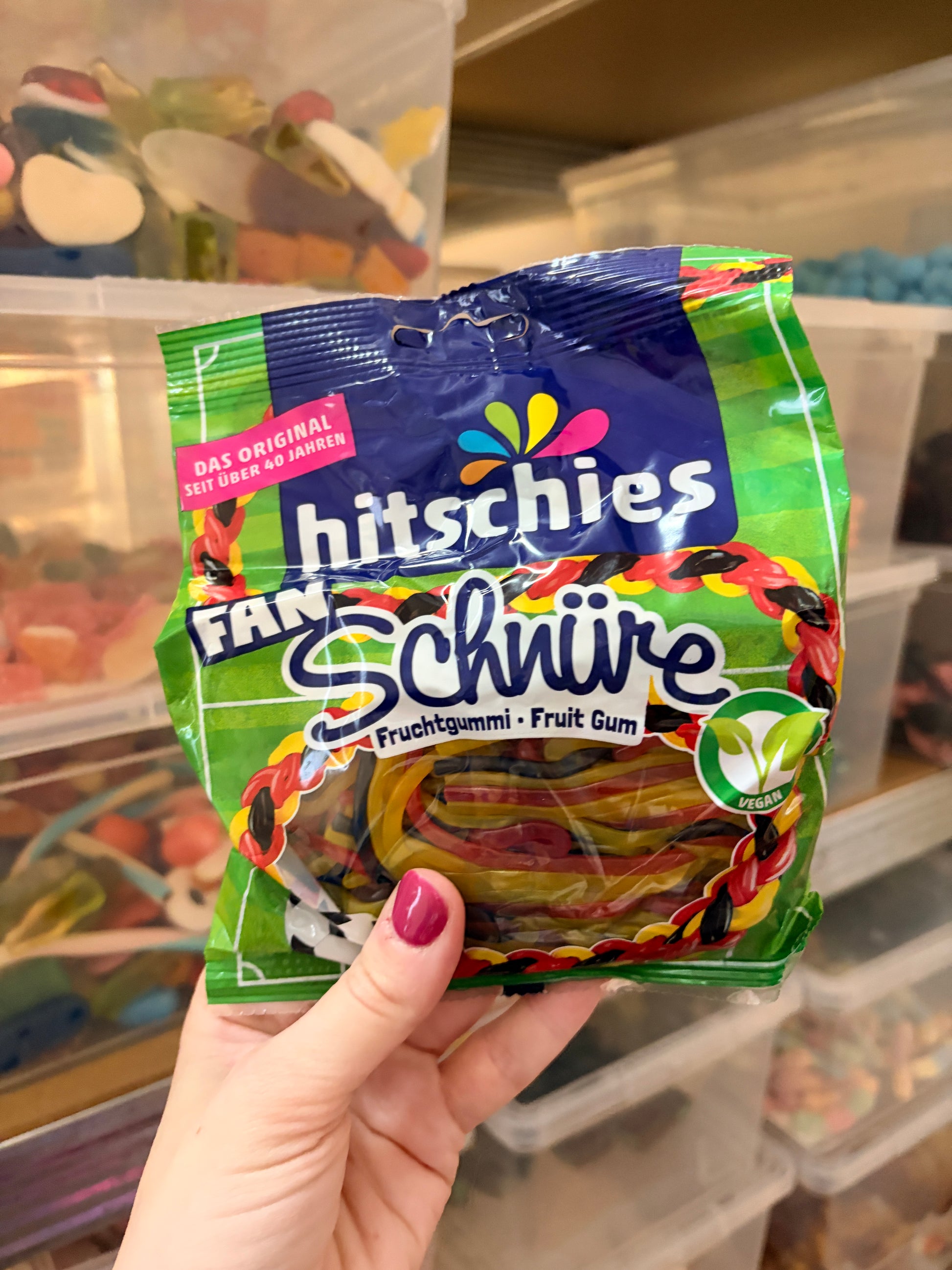 Hitschies Fan Schnüre 125 g – Gyümölcsös Gumicukor spagetti