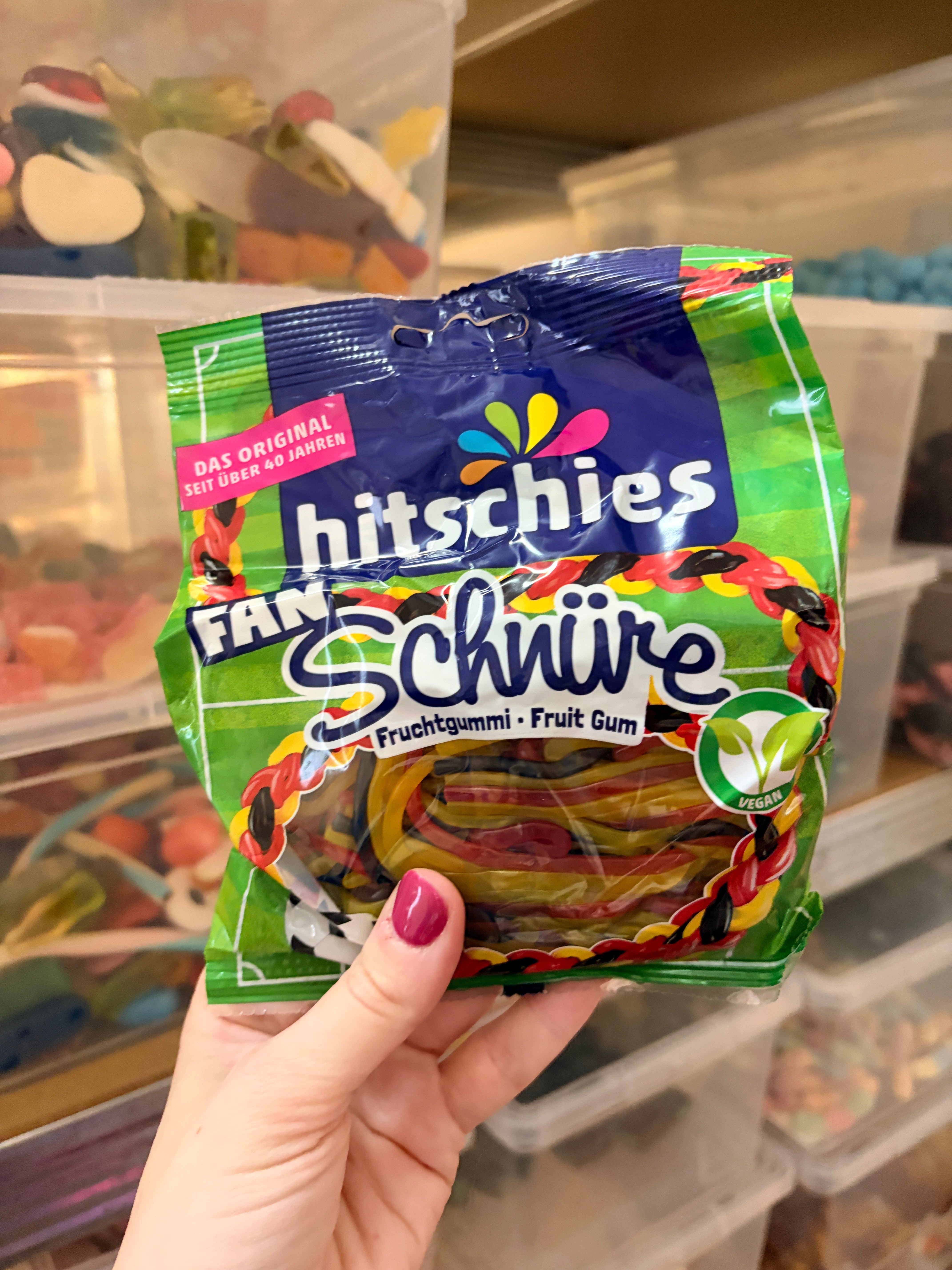 Hitschies Fan Schnüre 125 g – Gyümölcsös Gumicukor spagetti
