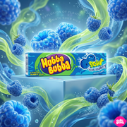 Hubba Bubba Bubble Gum Sour Blue Raspberry 40 g – Savanyú Kék Málnás Rágógumi