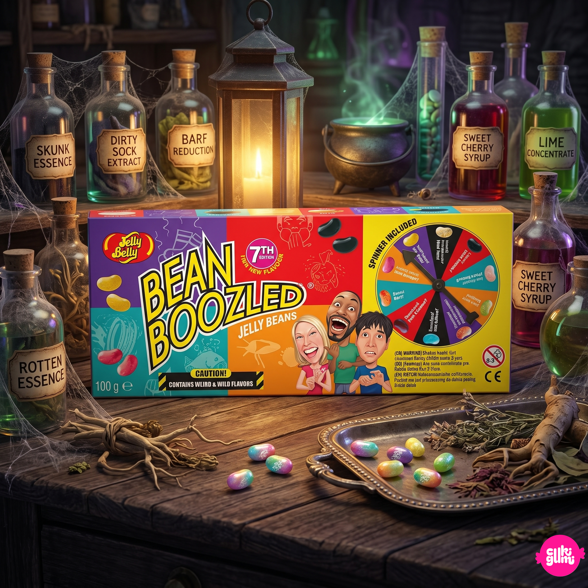 Jelly Belly Bean Boozled Spinner Gift Box 7th Edition 100 g – Pörgetős Meglepétés Íz Kihívás Díszdobóz