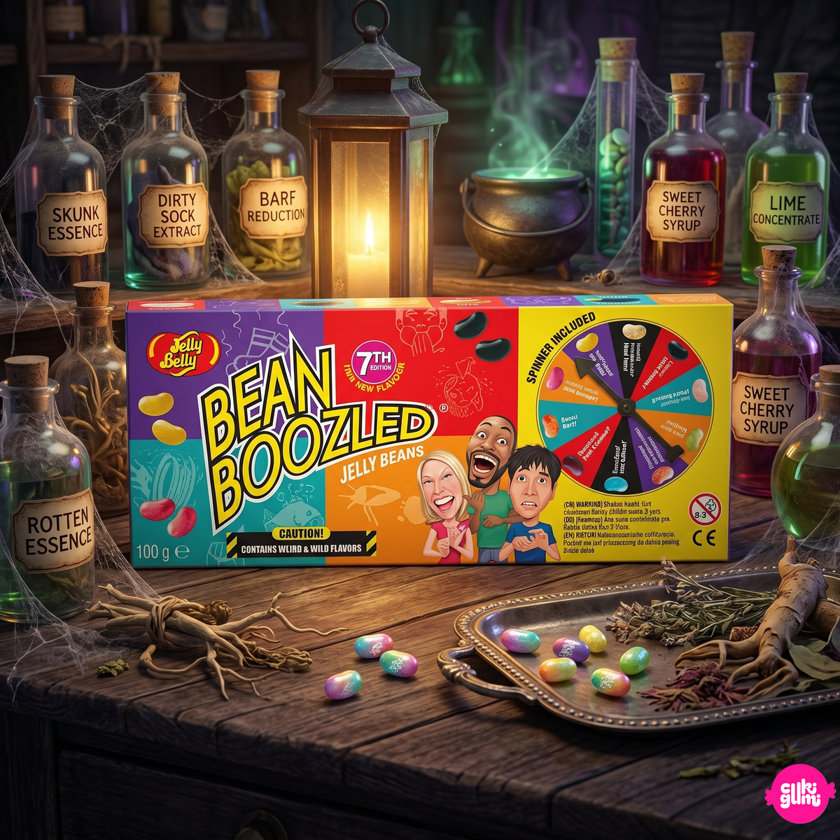 Jelly Belly Bean Boozled Spinner Gift Box 7th Edition 100 g – Pörgetős Meglepétés Íz Kihívás Díszdoboz