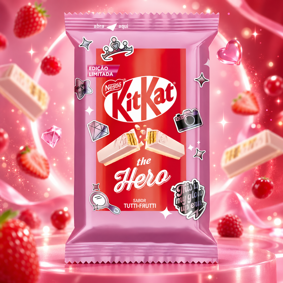 KITKAT TUTTI FRUTTI HERO BRAZIL csokoládé