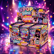KPOP Stars cseresznyés nyalóka 3 gyűjthető fotókártyával 5,5 g – KPOP Stars 3 Photo Cards + Lollipop