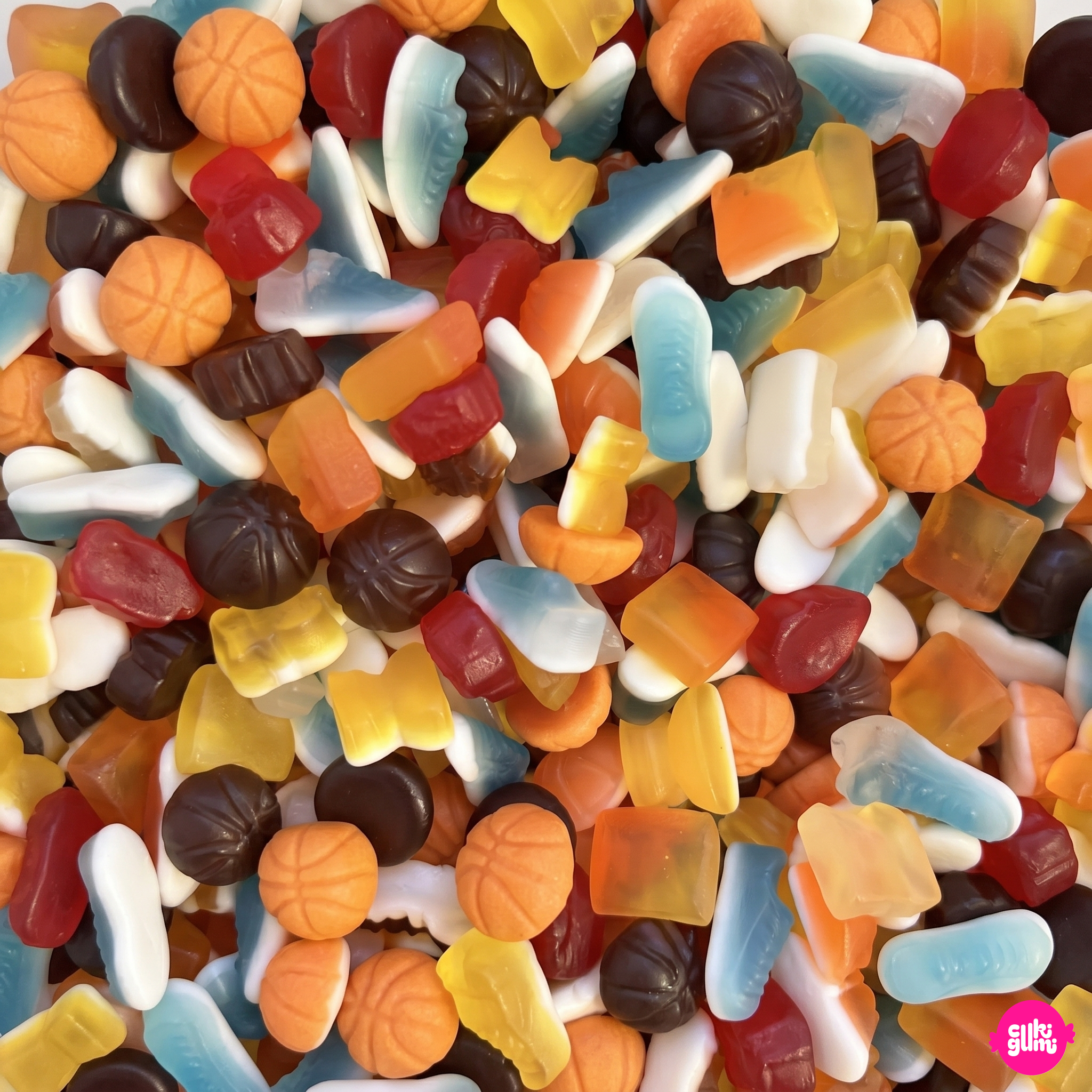 Katjes Dennis Schröder Fruchtgummi Edition 100 g – Gyümölcsös Kosárlabdás Habos Gumicukor