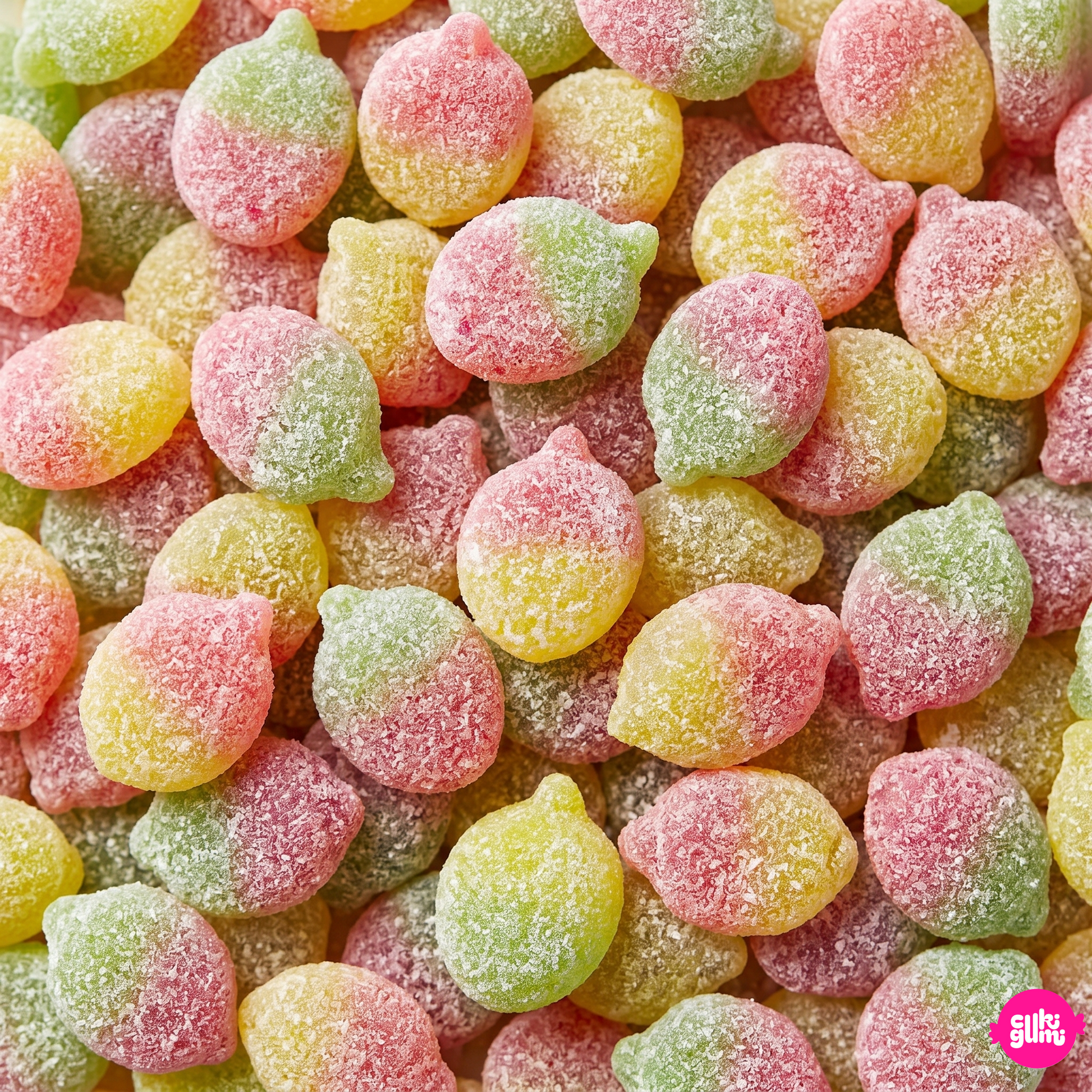 Kingsway Fizzy Sour Apples 100 g – Savanyú Almás Gumicukor Cukorbevonattal