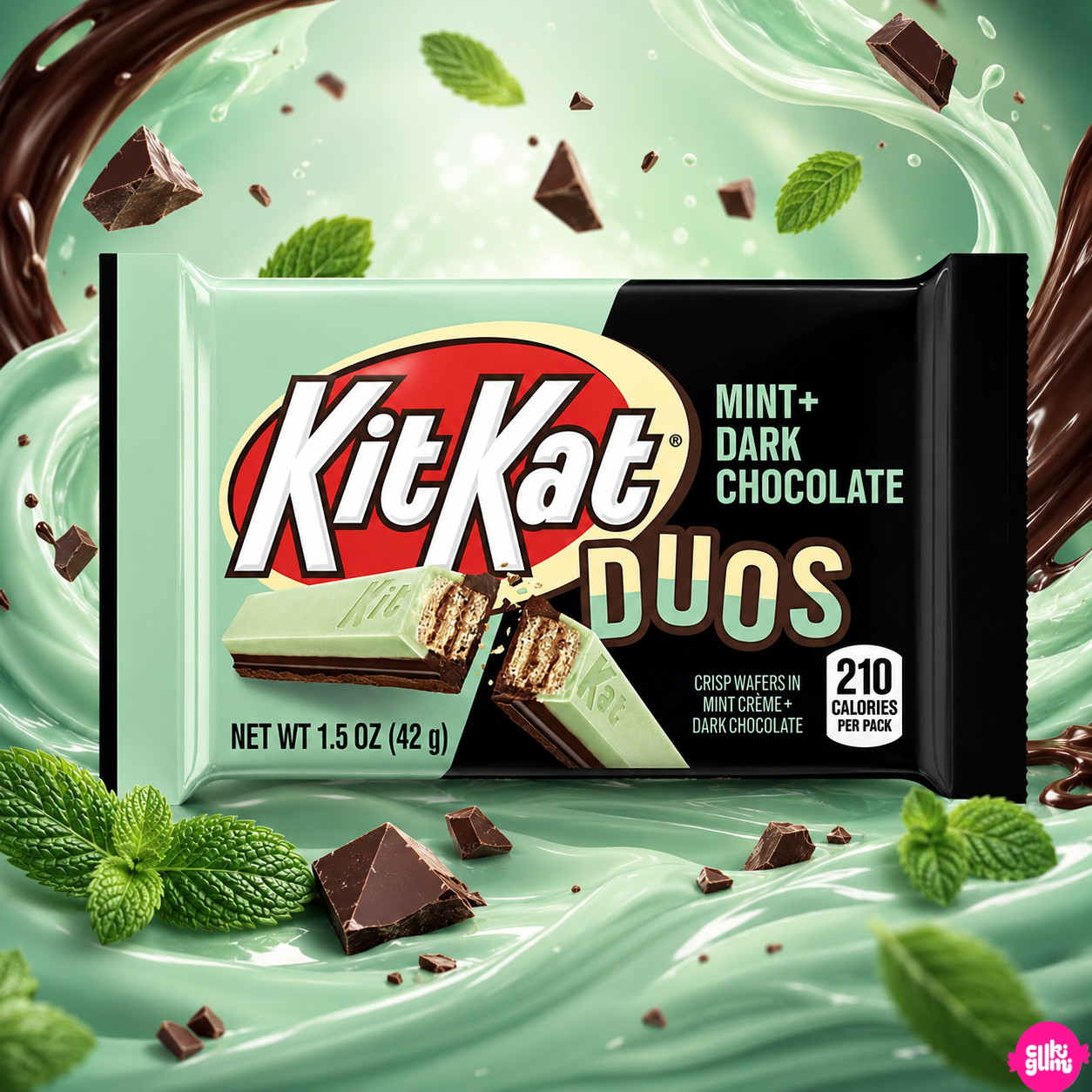 Kit Kat Duos Mint & Dark Chocolate 42 g – Mentás és Étcsokoládés KitKat