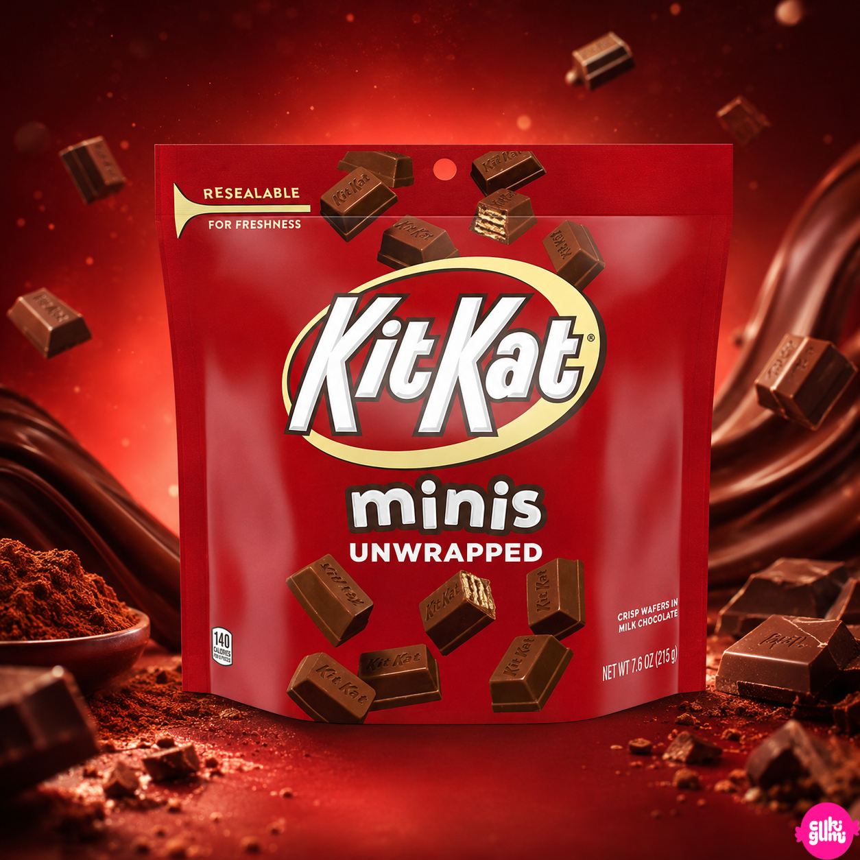 Kit Kat Miniatures 215 g – Mini Ostyás Tejcsokoladé Válogatás