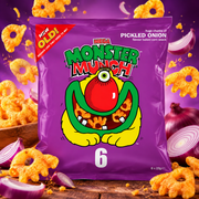 Monster Munch Pickled Onion – Ecetes-hagymás snack 132 g
