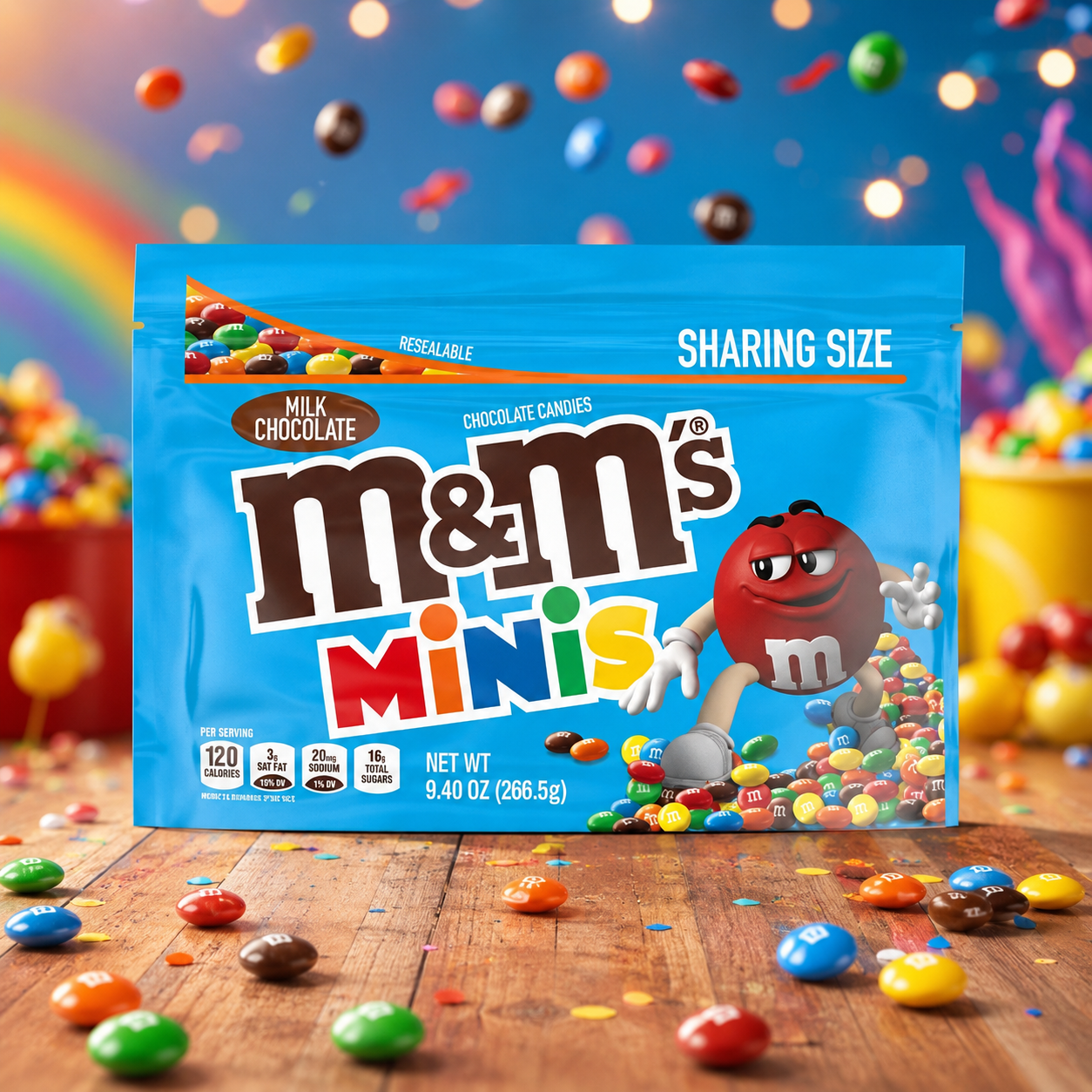 M&M's Minis Milk Chocolate Sharing Size 267g – Mini Tejcsokoládés Drazsé