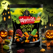 Maynards Bassetts Spooky Gums Halloween gyümölcsízű rágós gumicukor 110 g – Limited Edition